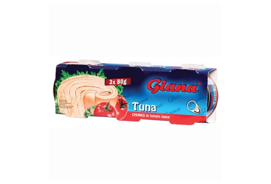 Tuniak kúsky v paradajkovej omáčke 3 x 80 g