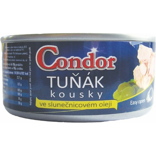 Tuniak kúsky v slnečnicovom oleji (plechovka)