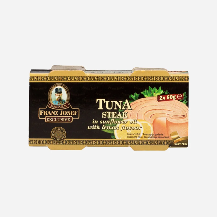 Tuniak steak v slnečnicovom oleji s citrónom 2x80 g