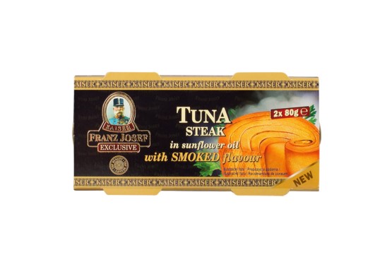 Tuniak steak v slnečnicovom oleji s údenou príchuťou 2x80 g