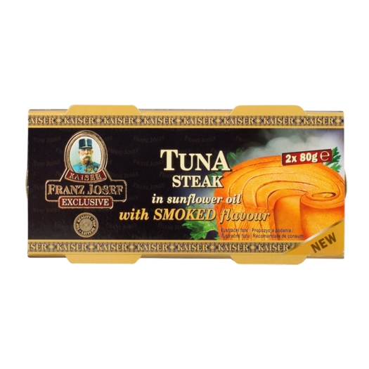 Tuniak steak v slnečnicovom oleji s údenou príchuťou 2x80 g