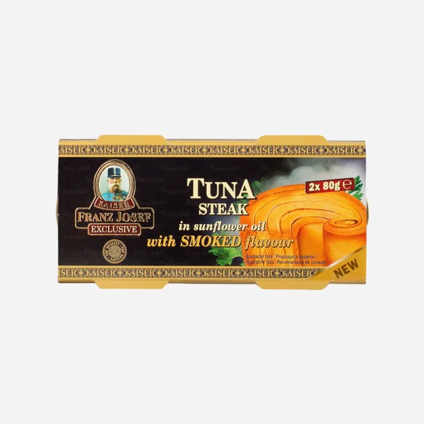 Tuniak steak v slnečnicovom oleji s údenou príchuťou 2x80 g