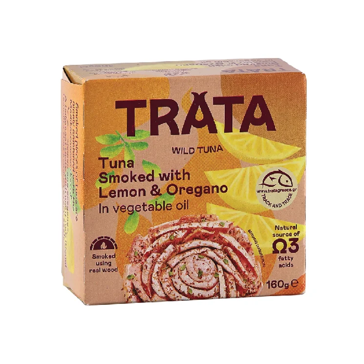 Tuniak údený v rastlinnom oleji citrón a oregano