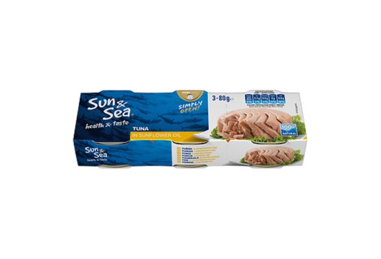 Tuniak v slnečnicovom oleji 3x80 g