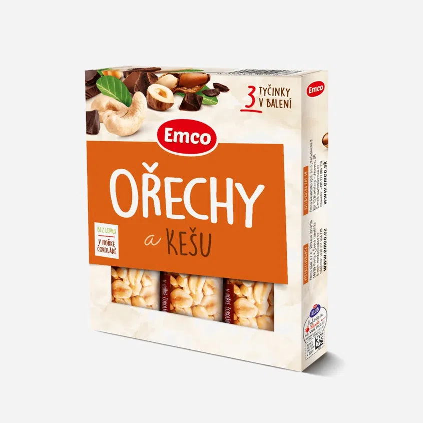 Tyčinka Orechy a kešu 3x 35 g