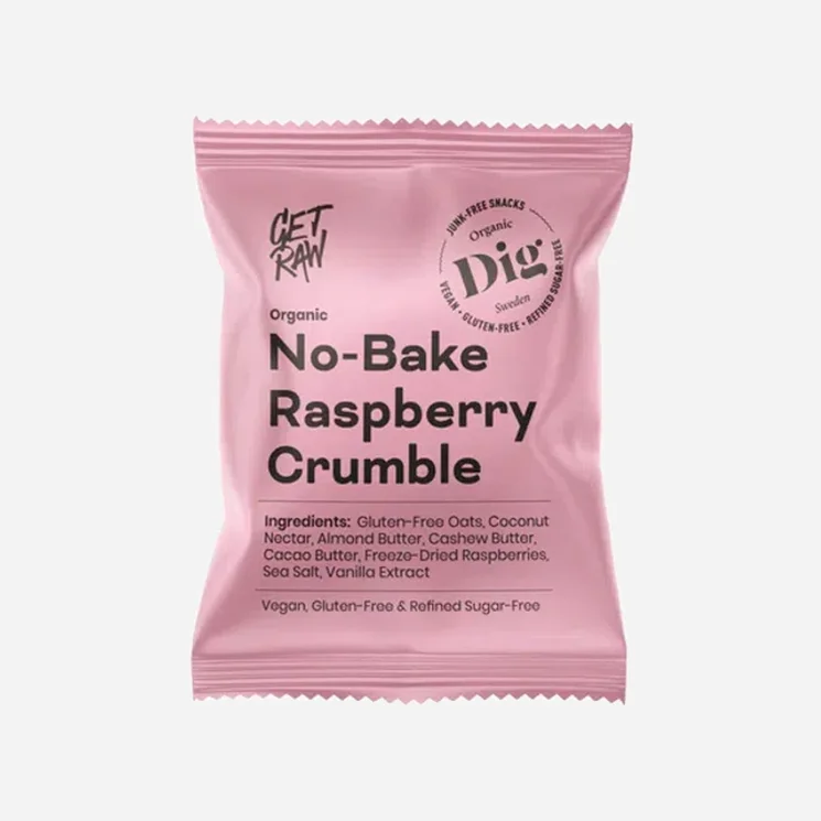 Tyčinka ovsená nepečená s kúskami malín BIO