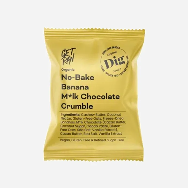 Tyčinka ovsená nepečená so svetlou čokoládou a banánom BIO