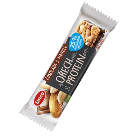 Tyčinka s orechom proteínom - Čokoláda a mandle