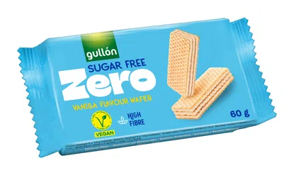 Vanilla wafer plnené krémom (70 %) s vanilkovou príchuťou, bez cukru, s vlákninou