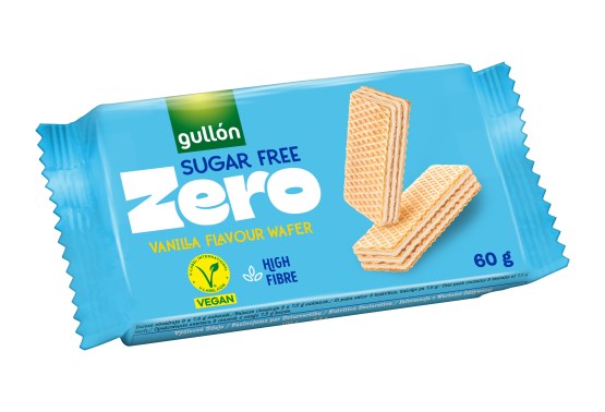 Vanilla wafer plnené krémom (70%) s vanilkovou príchuťou, bez cukru, s vlákninou
