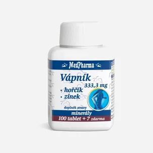Vápnik 333,3 mg + horčík + zinok 107 tablet
