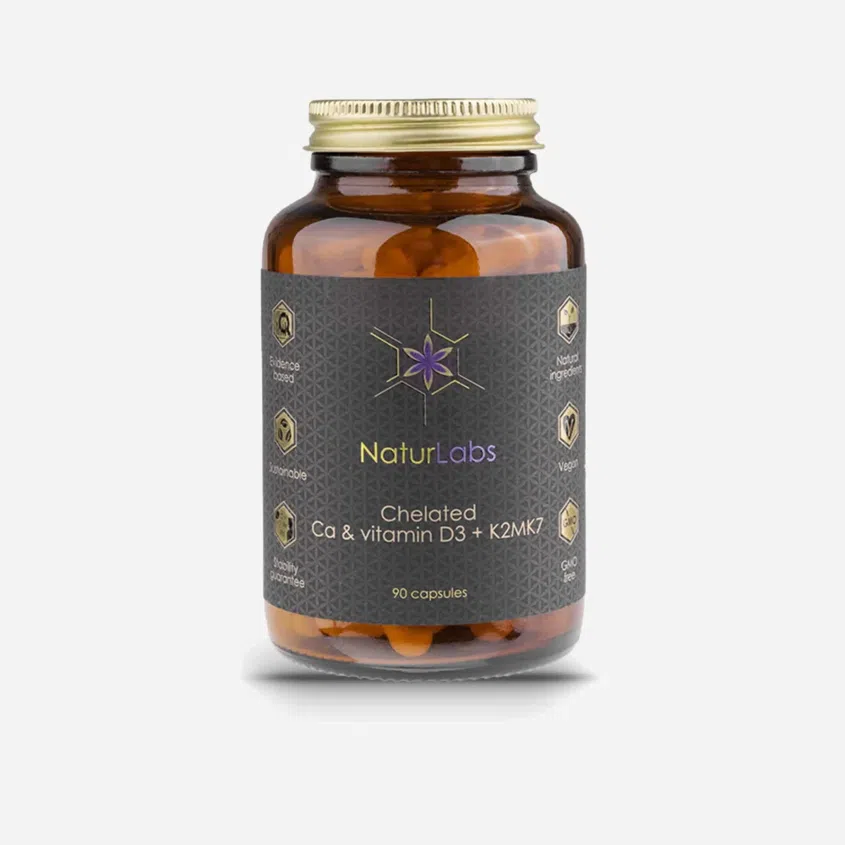 Vápnik chelátový + D3 a K2 90 tabliet