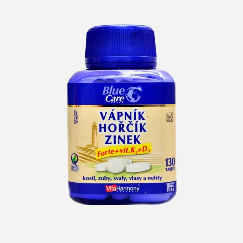 Vápnik, horčík forte, vit D3, K2 130 tab
