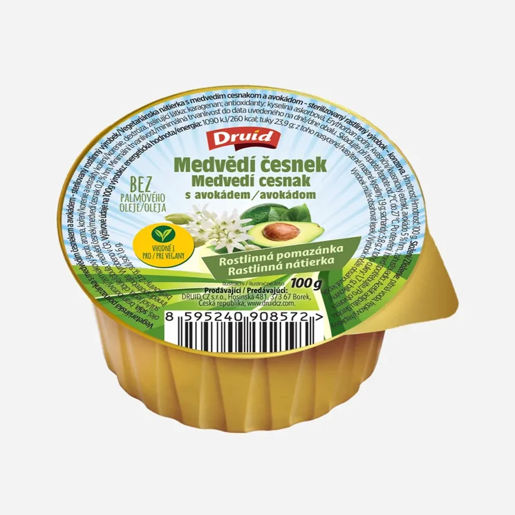 Veg. medvedí cesnak s avokádom