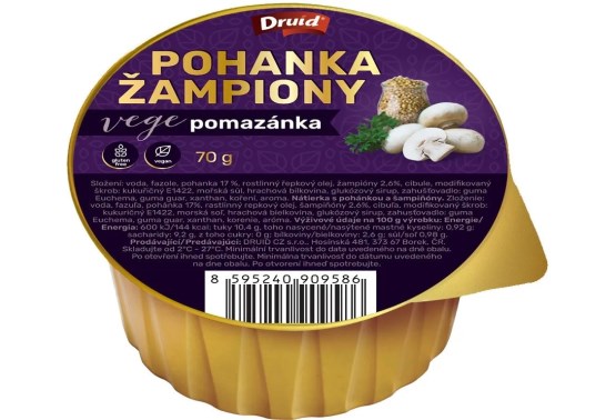 Vegánska nátierka s pohánkou a šampiňónmi