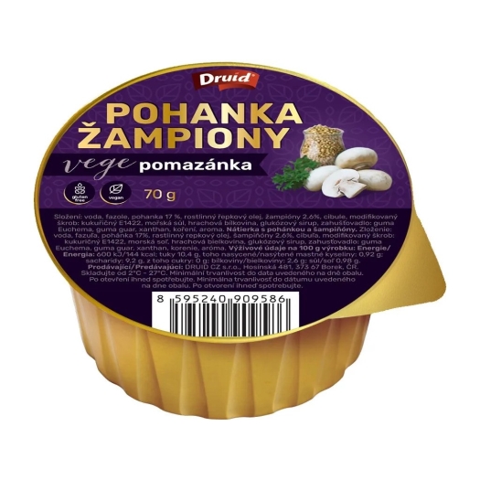 Vegánska nátierka s pohánkou a šampiňónmi