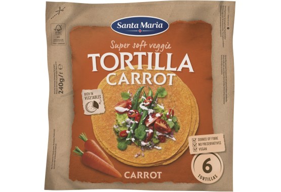 Veggie tortilla mrkva