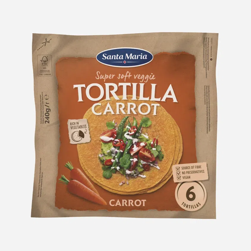 Veggie tortilla mrkva