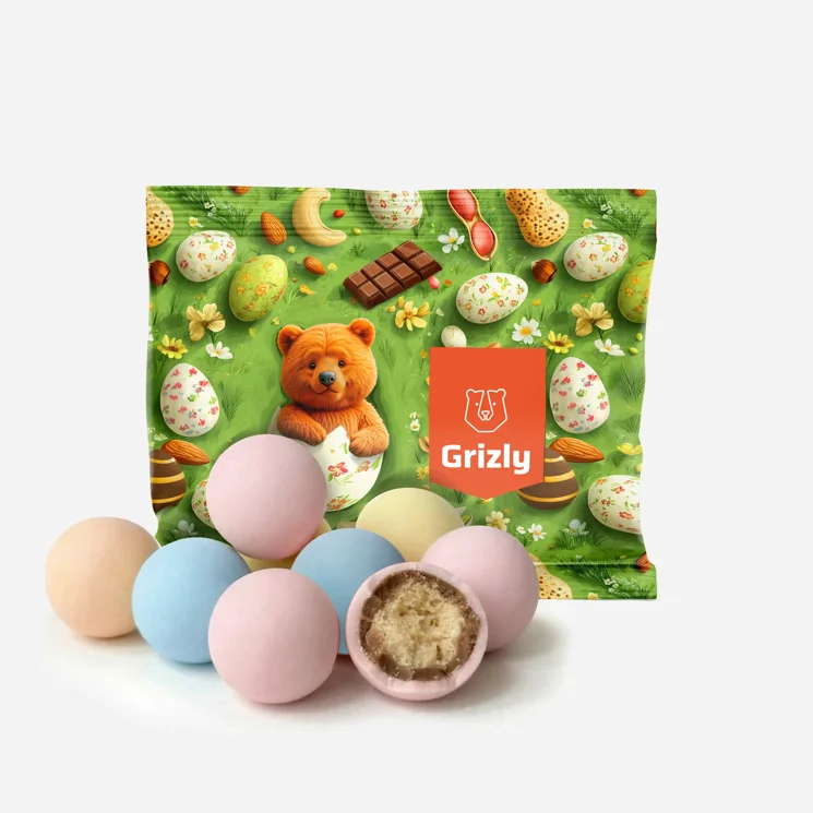 Veľkonočné farebné dražé