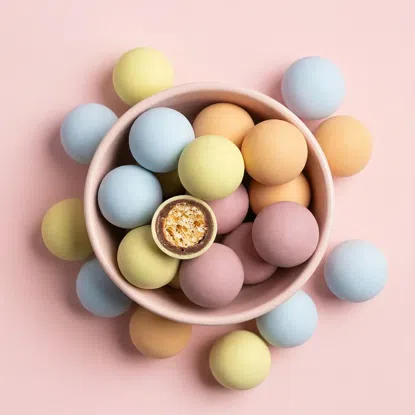 Veľkonočné farebné dražé