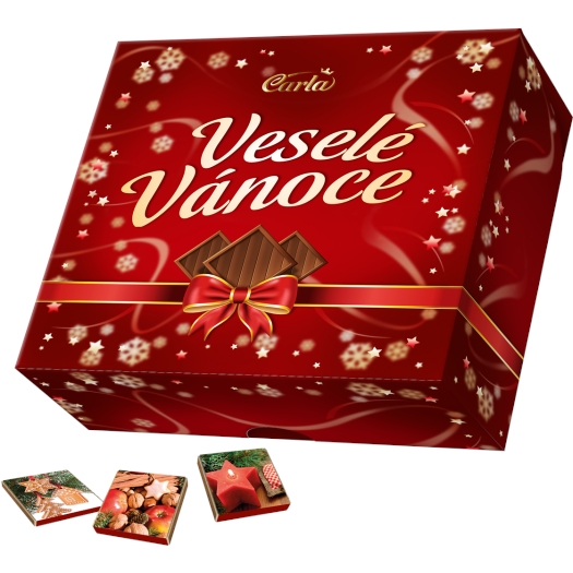 Veselé Vianoce neapolitánky mliečne