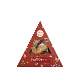 Veselé Vianoce ovocie trojuholník