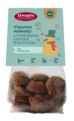 Vianočné sušienky s vlašskými orechmi a korením BIO