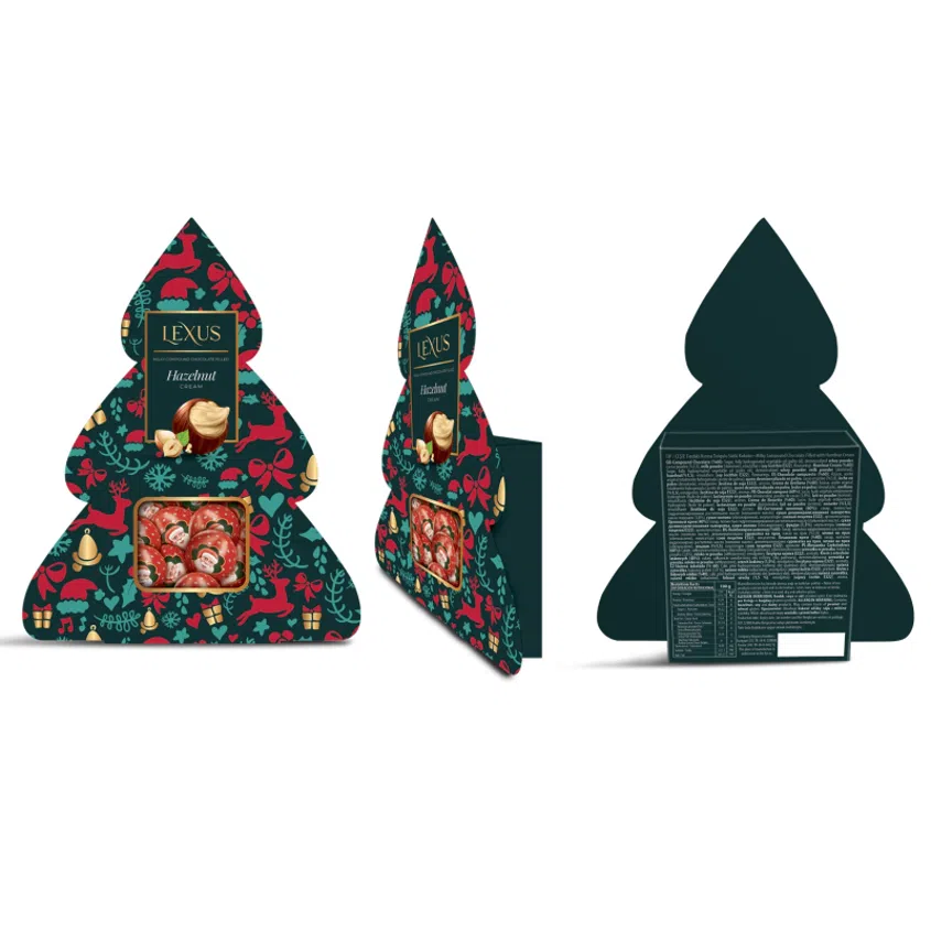 Vianočný stromček s kakaovými guličkami