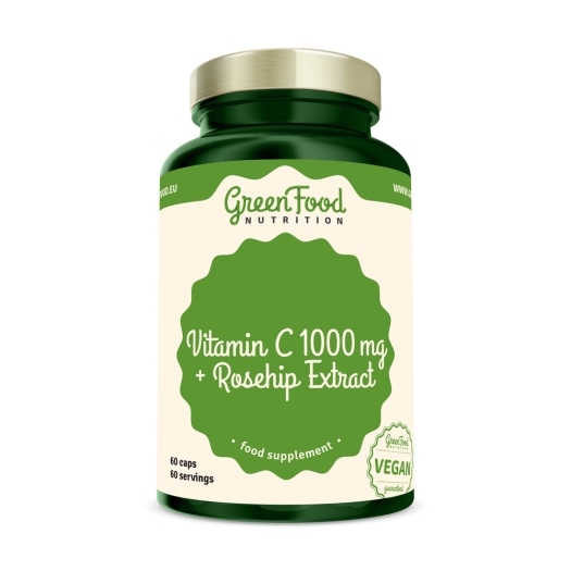 Vitamin C 1000mg+Rosehip Extract 60cps