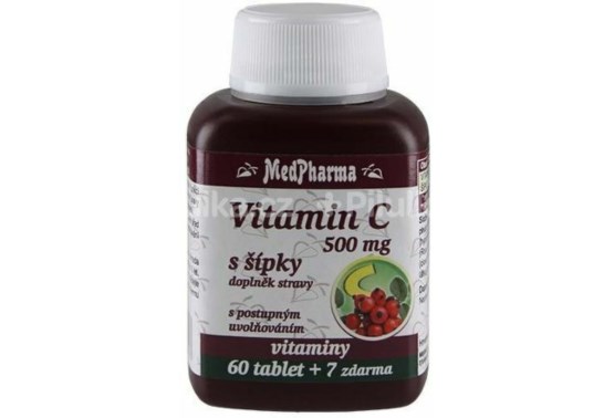 Vitamín C 500 mg so šípkami 67 tab