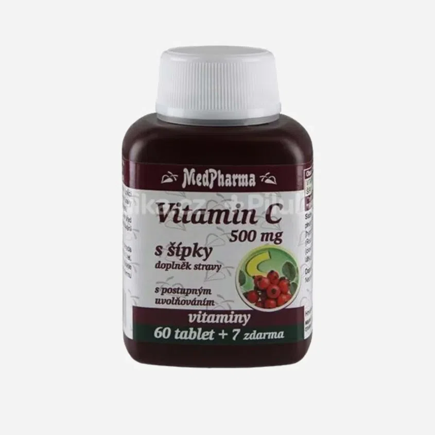 Vitamín C 500 mg so šípkami 67 tab