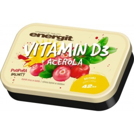 Vitamín D3 + acerola 42 tabliet