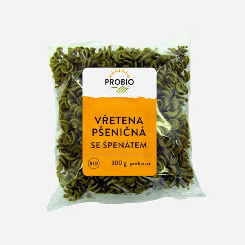 Vretená pšeničné so špenátom BIO