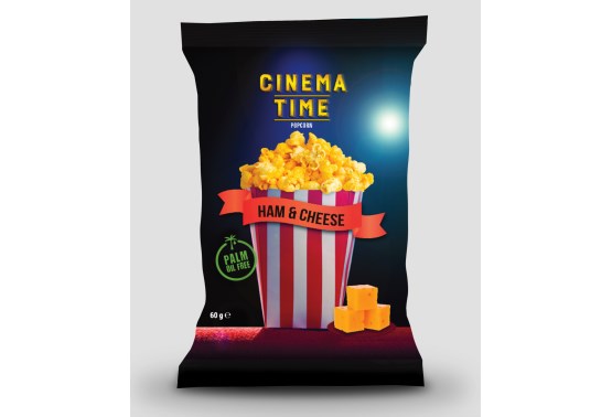 Vypukaný popcorn šunka a syr