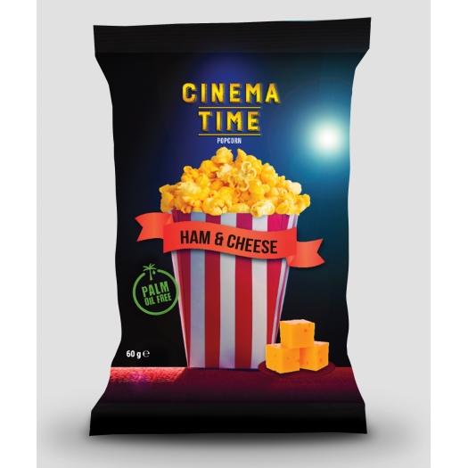 Vypukaný popcorn šunka a syr