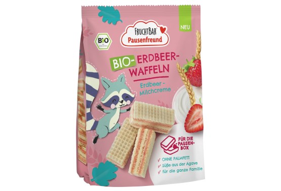 Waflové sušienky s jahodami BIO