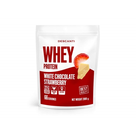 Whey Protein Jahoda a biela čokoláda