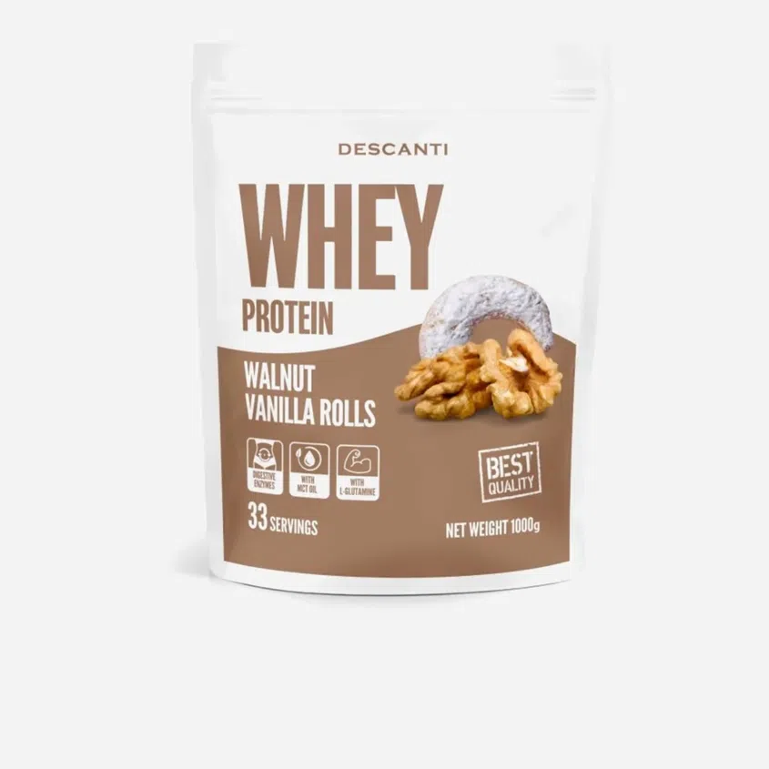 Whey proteín Walnut Vanilla Rolls