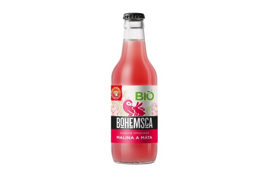 Záhradná limonáda malina a mäta BIO