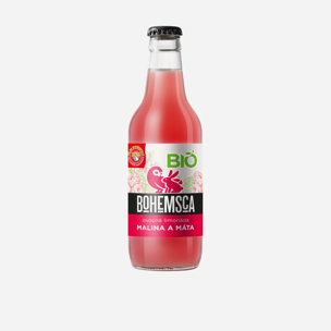 Záhradná limonáda malina a mäta BIO
