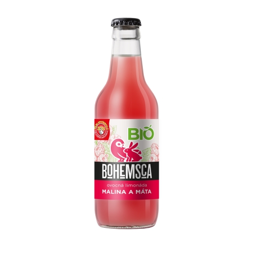 Záhradná limonáda malina a mäta BIO