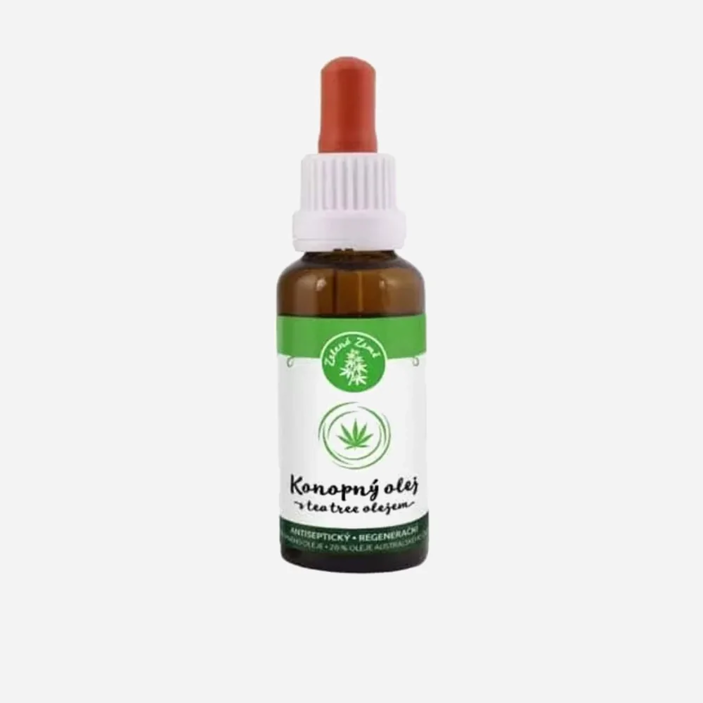 Zelená krajina Konopný olej s tea tree olejom