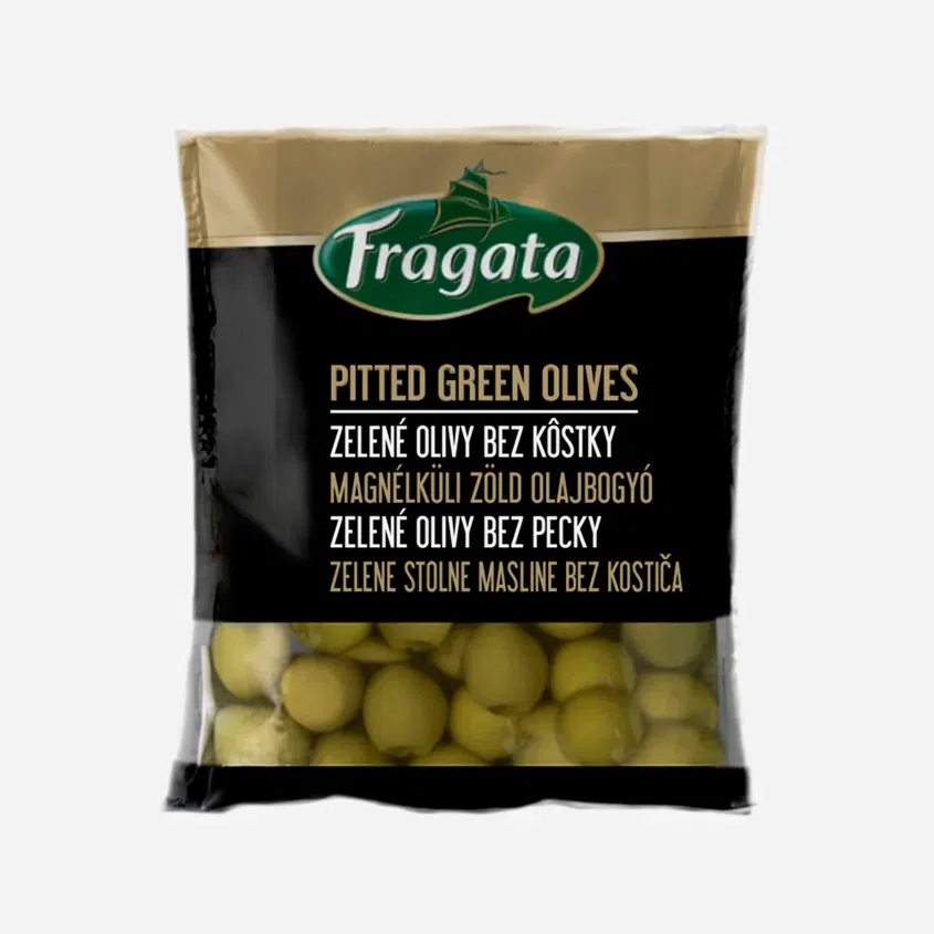 Zelené olivy bez kôstky