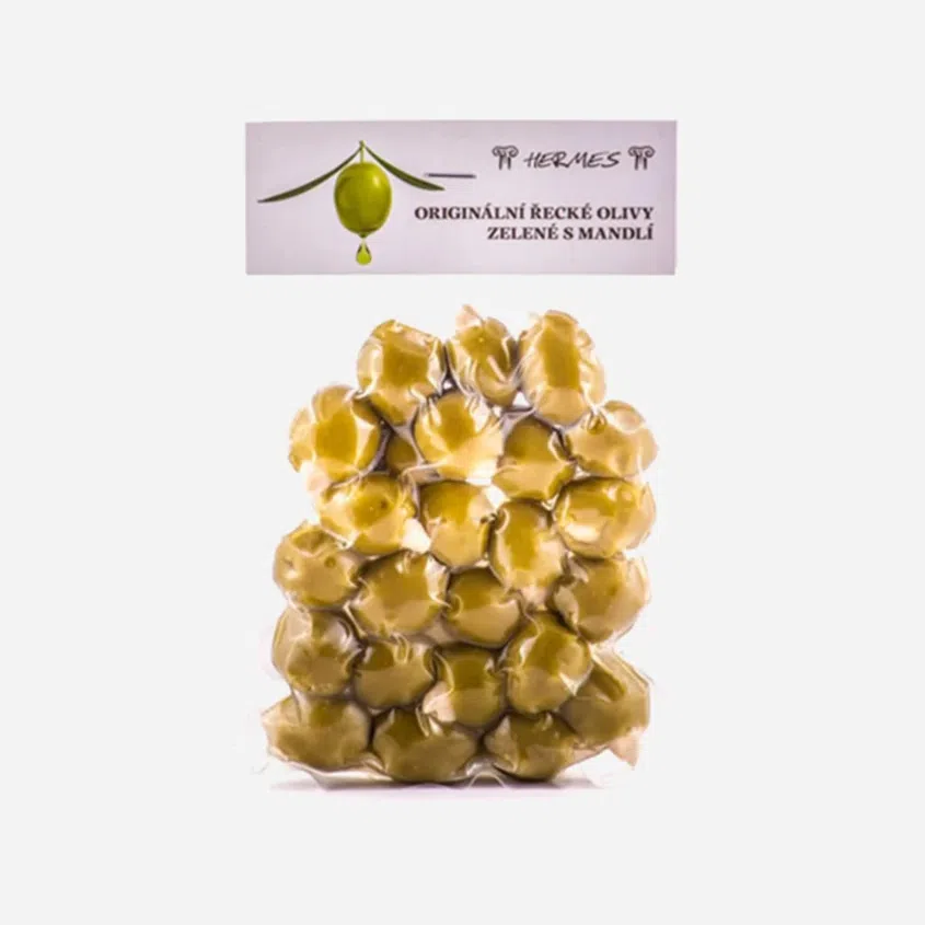 Zelené olivy s mandľou