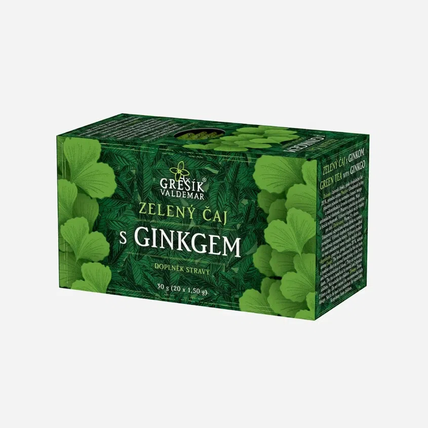 Zelený čaj s ginkgom 20 sáčkov