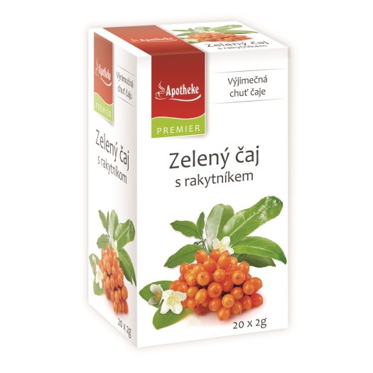Zelený čaj s rakytníkom 20 x 2 g