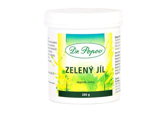 Zelený íl prášok