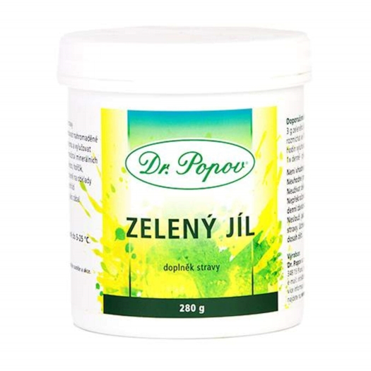 Zelený íl prášok