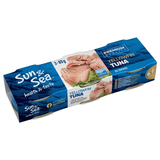 Žltoplutvý tuniak vo vlastnej šťave 3 x 80g