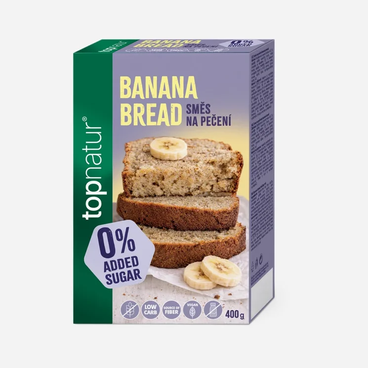 Zmes na banana bread bez pridaného cukru